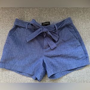 Banana Republic Tie Waist Chambray Shorts